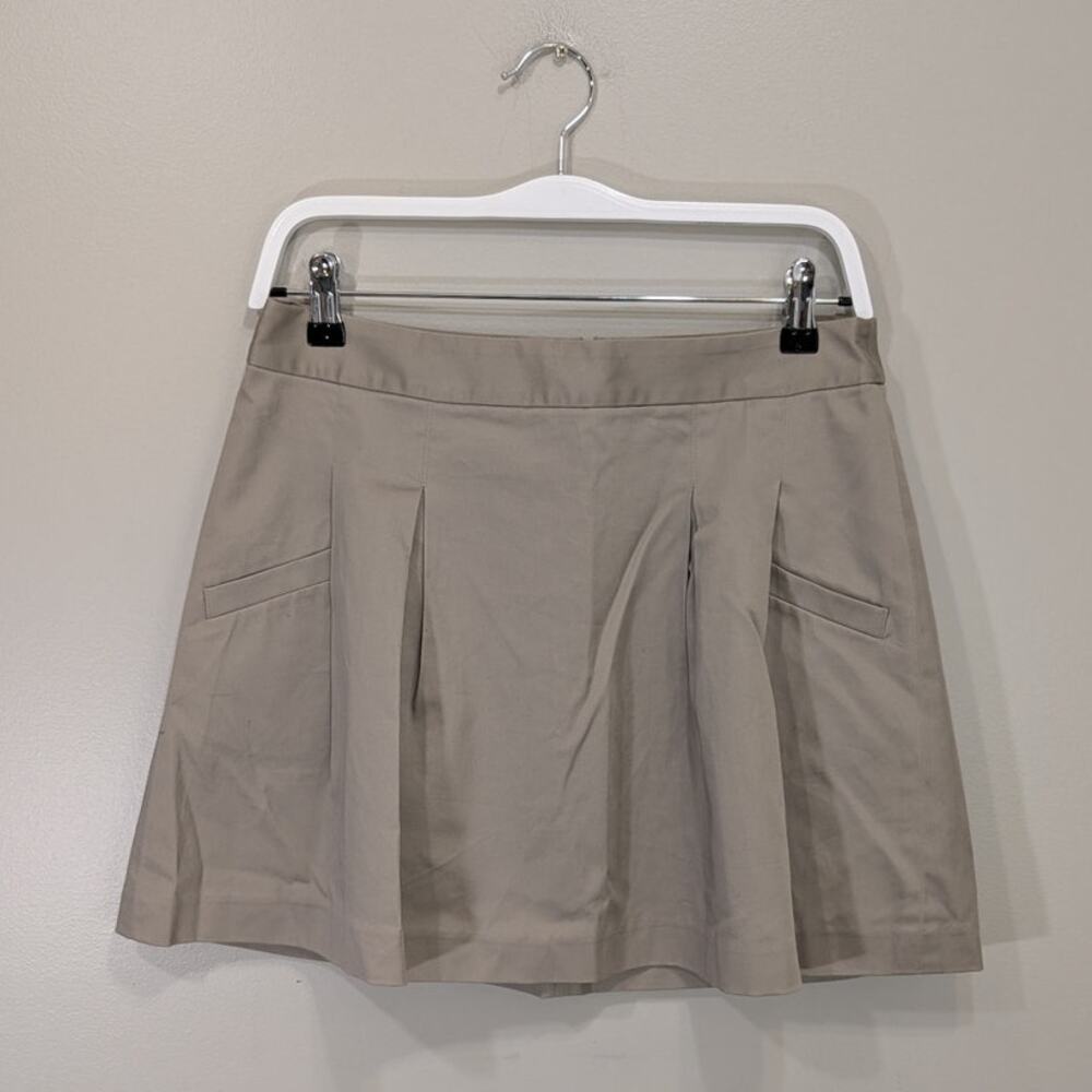 The Limited Mini Skirt 00's Khaki Pleated Academia Rachel Green Preppy - Size 4
